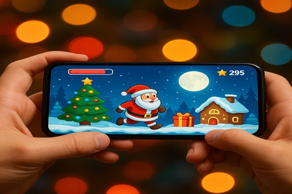 একজন ব্যবহারকারী স্মার্টফোনে স্বাচ্ছন্দ্যে অনলাইন গেম খেলার আনন্দ উপভোগ করছেন