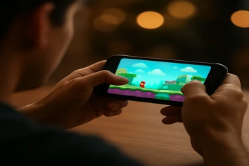 মোবাইল-উপযোগী ক্যাসিনো ইন্টারফেসের একটি উদাহরণ